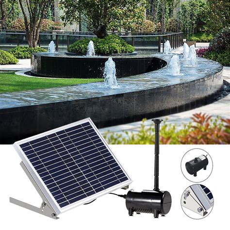 The 1200 GPH Waterfall Pump is ideal for small waterfalls up to 5 ft. . Solar pump for a fountain